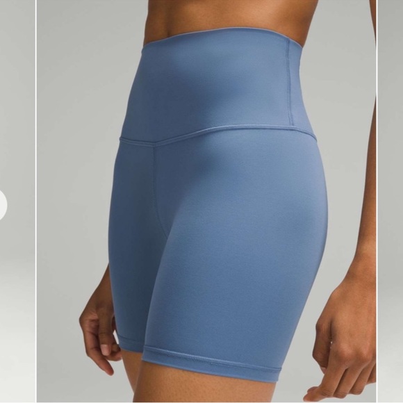 NWT Lululemon Wunder Train High Rise Short 6” inseam Oasis Blue Size 4 Everlux - Picture 2 of 13